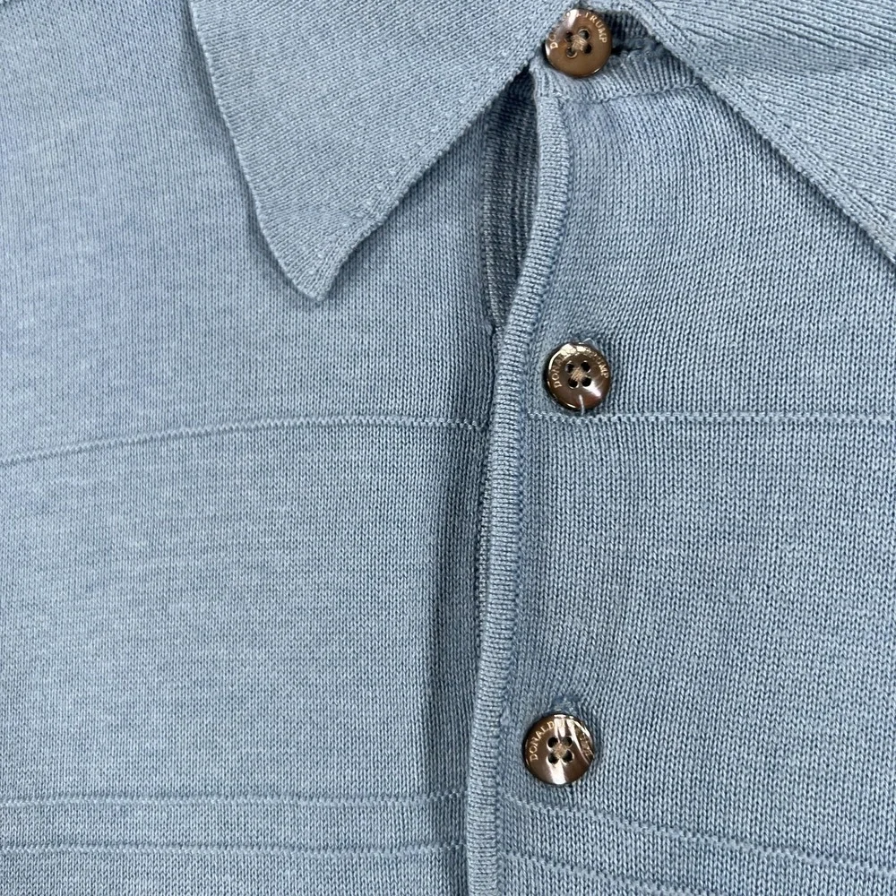Donald J Trump Sweater Mens XL Extra Large Blue Long Sleeve Collared Casual‎